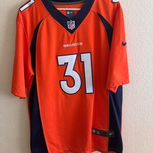 Denver Broncos Justin Simmons Stitch Jersey, ￼mens medium (stitched)￼